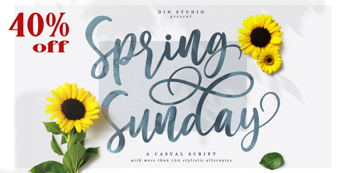 Beispiel einer Spring Sunday Regular-Schriftart